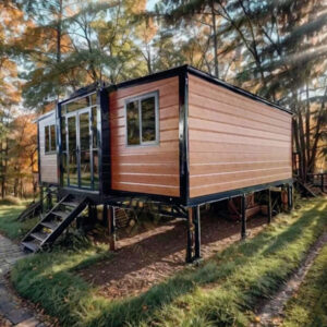 Prefabricated House Luxury Expandable Container Houses 20ft Tiny Home Steel Villa 2 Bedroom Foldable Homes Ready To Live In