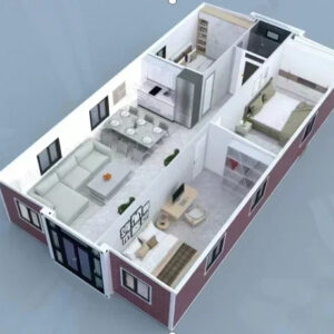 20ft Popular Style Luxury Modular Prefab Homes Expandable Container House 2 Bedroom Tiny Houses Cheap Price Modular Office