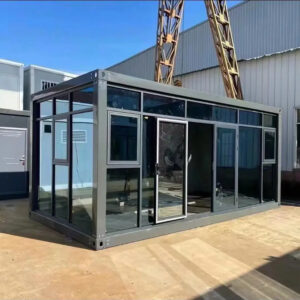 Prefab Quick Assembly House Sunny Prefabricated Container Frame Assembly House Glassy Easy Handy House