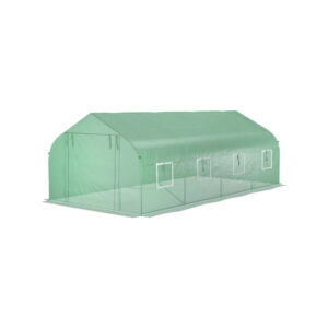 20&apos; x 10&apos; x 7&apos; Walk-in Greenhouse, Tunnel Green House with Zippered Mesh Door and 6 Mesh Windows, Gardening Plant Hot House