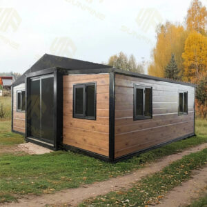 Foldable House Modular Homes 20Ft 40ft Expandable Container House with 1 2 3 Bedrooms Kitchen Prefabricated Modular House