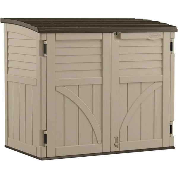 34 Cu. Ft. Horizontal Shed for Outdoor Storage w/ Locking System,