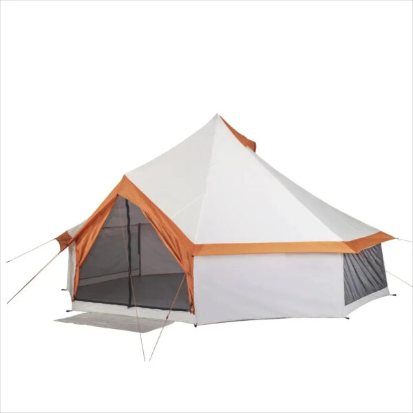 Tents 8-Person Yurt Tent, 13&apos; x 13&apos; x 92&quote; sheds Easy installation canopys Polyester party tent for Spring, Summer, Fall Tents