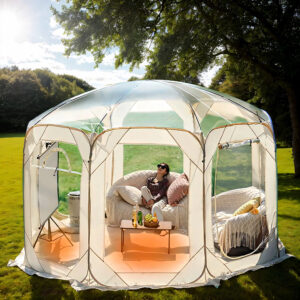 Outdoor Transparent Tent Portable Folding Camping Thickening Tent Starry Sky Bubble House Shade Winter Sunshine Wind/Waterproof