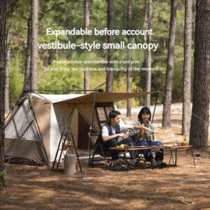 Naturehike Camping A-Type Cotton Automatic Tent One-touch Outdoor Portable Quick Open Cabin House 3-4 Person Waterproof Tent