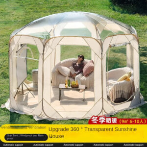 New Star Tent Transparent Bubble House Sun Room 4-10 Person PVC Courtyard Restaurant Shed Camping Supplies Outdoor Camping