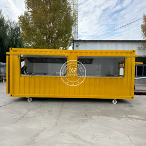 2025 20ft Outdoor Customized Prefabricated Design Container House Coffee Shop Bar Pop up Shipping Container Cafe Bar