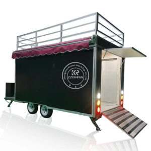 Usa Custom Food Stall Fast Foldable Food Cart Mobile Pizza Truck Trailer Ice Cream Hotdog Coffee Station Bar Container Shop