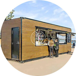 Coffee Shop Container Bar Fast Food Container House 20ft 40ft Prefabricated House Factory Customized Assembly Prefab Mobile