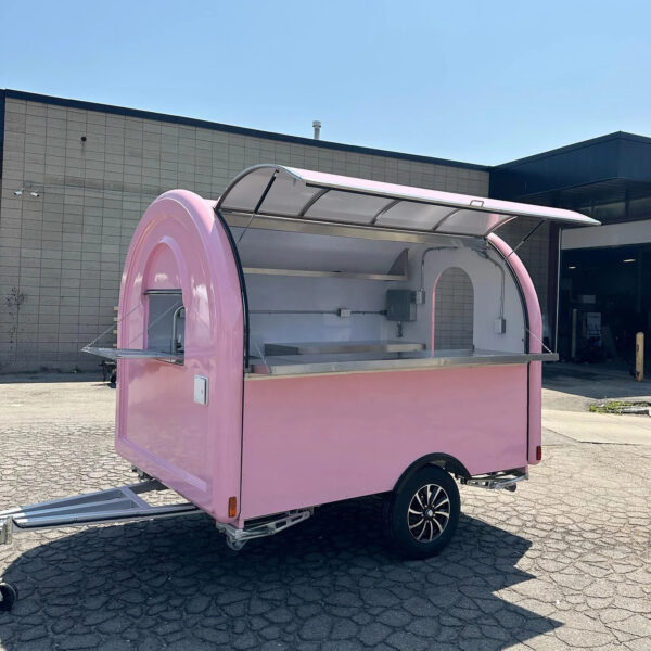 Hot Dog Ice Cream Cart Foodtruck Concession Food Trailer Fully Equipped Mobile kitchen Restaurant Food Truck Fast Food Cart