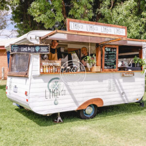 2024 Customized Coffee Food Truck Luxary Concession Trailer Street Fast Food Caravan With 3 Sink