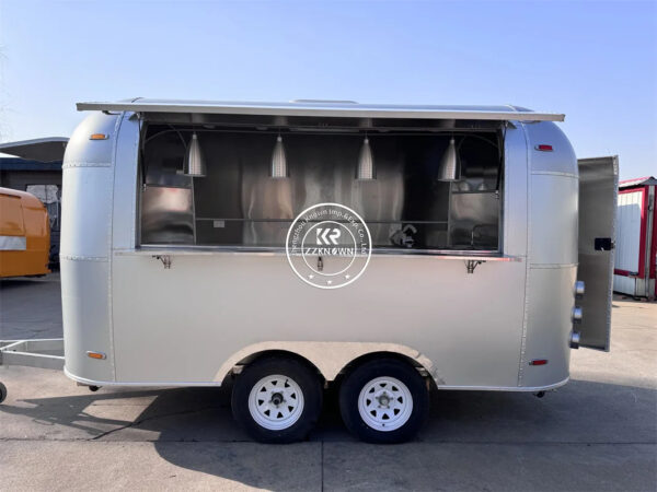 2025 Mobile Food Cart Pizza Truck Hamburger Cart Manufacturer Coffee Carts With Full Kitchen Equipment AirStream Food Trailer US