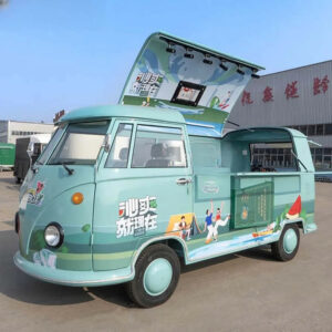 Custom Size Electric Tricycle Food Truck BBQ Pizza Coffee Van Ice Cream Cart Food Trailer Camper Trailer House In Sale