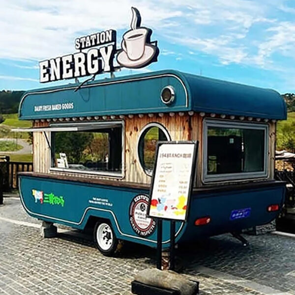 Popular Hot Dog Food Trailer Ice Cream Food Truck Concession Trailer Mobile Freezer Trailer Charcuterie Cart