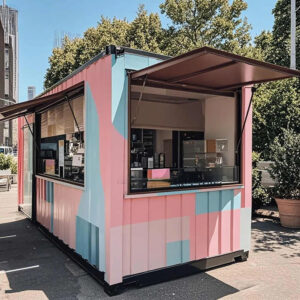 New Style Container Trailer Stainless Steel Mobile Ice Cream Food Truck and Hot Dog Street Food Truck