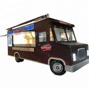OEM Hot Sale Mobile Street Food Vending Trucks Fast Van Ice Cream Coffee Kiosks Trailers with Freezer and Cooking Equipment