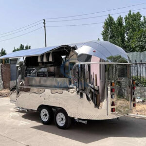Charcuterie Cart Food Trailers with Porch Remorque Pizza BBQ Fast Food Truck Burger Cart for Sale