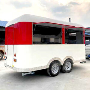 Food Trailers with Porch Pizza BBQ Fast Food Truck Burger Food Cart with Full Kitchen Camper Trailer House for Sale