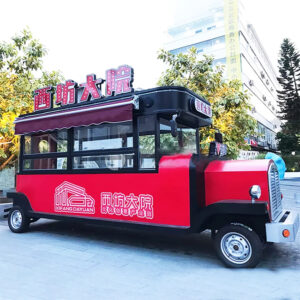 Snack Carrying Food Cart Food Cart Mobile Electric Retro Food Cart Fully Equipped Restaurant Remorque Food Trucks