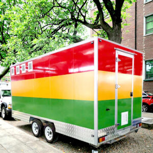 Food Cart Mobile Food Truck Bbq Food Trailer with Porch Charcuterie Cart Custom Food Truck