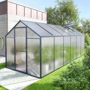 6&apos; X 12&apos; Greenhouse, Upgraded Polycarbonate Green House with Vent, Aluminum Frame, Greenhouses for Outdoors for Yard, Garden