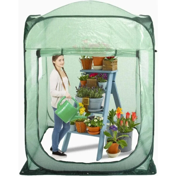 Pop Up Greenhouse Tent,Portable X-Large Walk-in Flower House ,Indoor Outdoor Gardening Plant Sunshine Room with PE Mesh Cloth