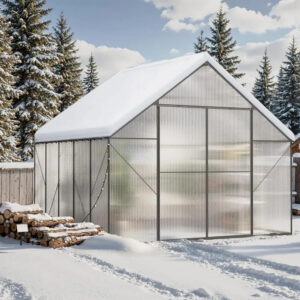 6x12 FT Greenhouses for Outdoor, Large Green House for Outside, Heavy Duty Polycarbonate Greenhouses