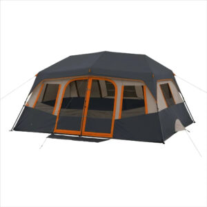 10-Person camping tents 14&apos; x 10&apos; Instant Cabin Tent,Includes room divider to create 2-room tent 31.86 lbsCamping
