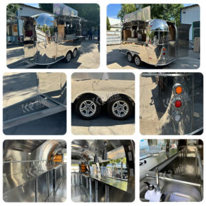 2025 Manufacturers Food Truck Electric Fast Concession Trailer Street Crepe Cart Mobile Food Trailer Design Food Cart