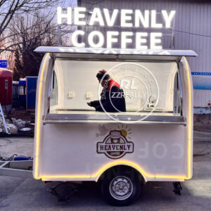 Outdoor Mobile Coffee Ice Cream Cart Food Shop Small Street Food Carts And Food Trailers For Sale